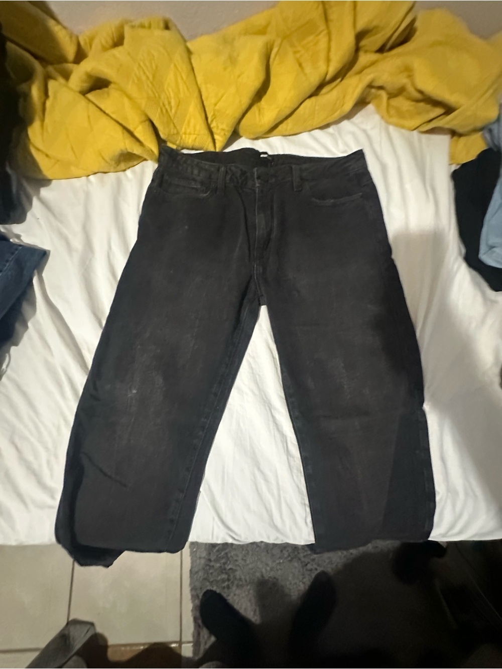 Fashion Nova Men Jeans Straight - Black